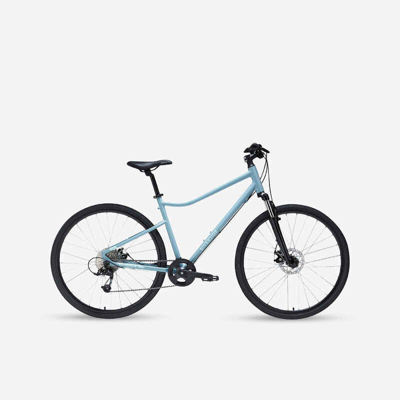 Riverside 500 Hybrid Bike - light blue