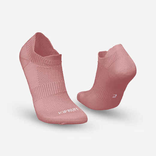 
      CHAUSSETTES DE RUNNING INVISIBLES RUN500 X2 ROSES
  