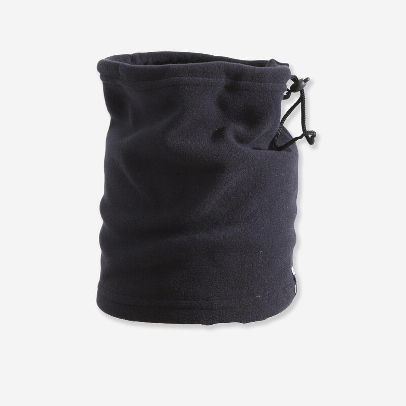 Guler polar cu șnur de strângere și opritoare schi Negru Adulți
