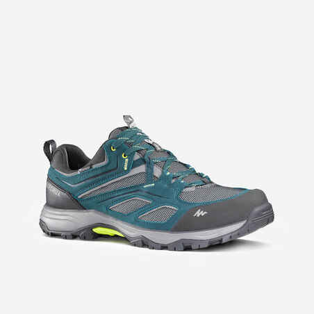 Men’s Waterproof Mountain Walking Shoes - MH100 - Blue