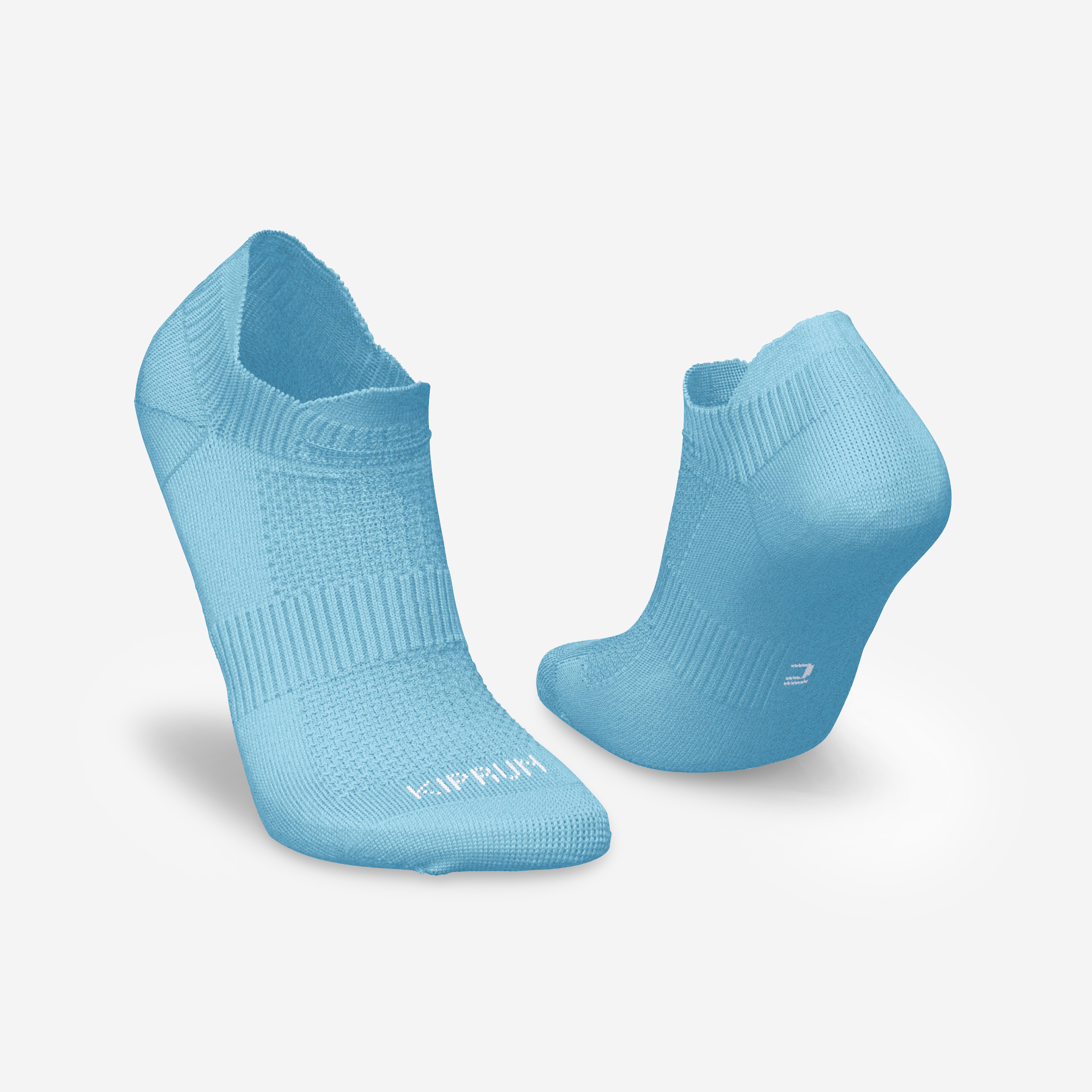 CHAUSSETTES DE RUNNING INVISIBLES RUN500 X2 BLEUES