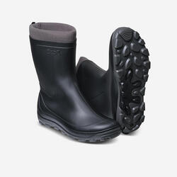 BOTTES DE PLUIE HIVER CHAUDS FOURRÉES LÉGÈRES 100 BLEUES - FEMME HOMME