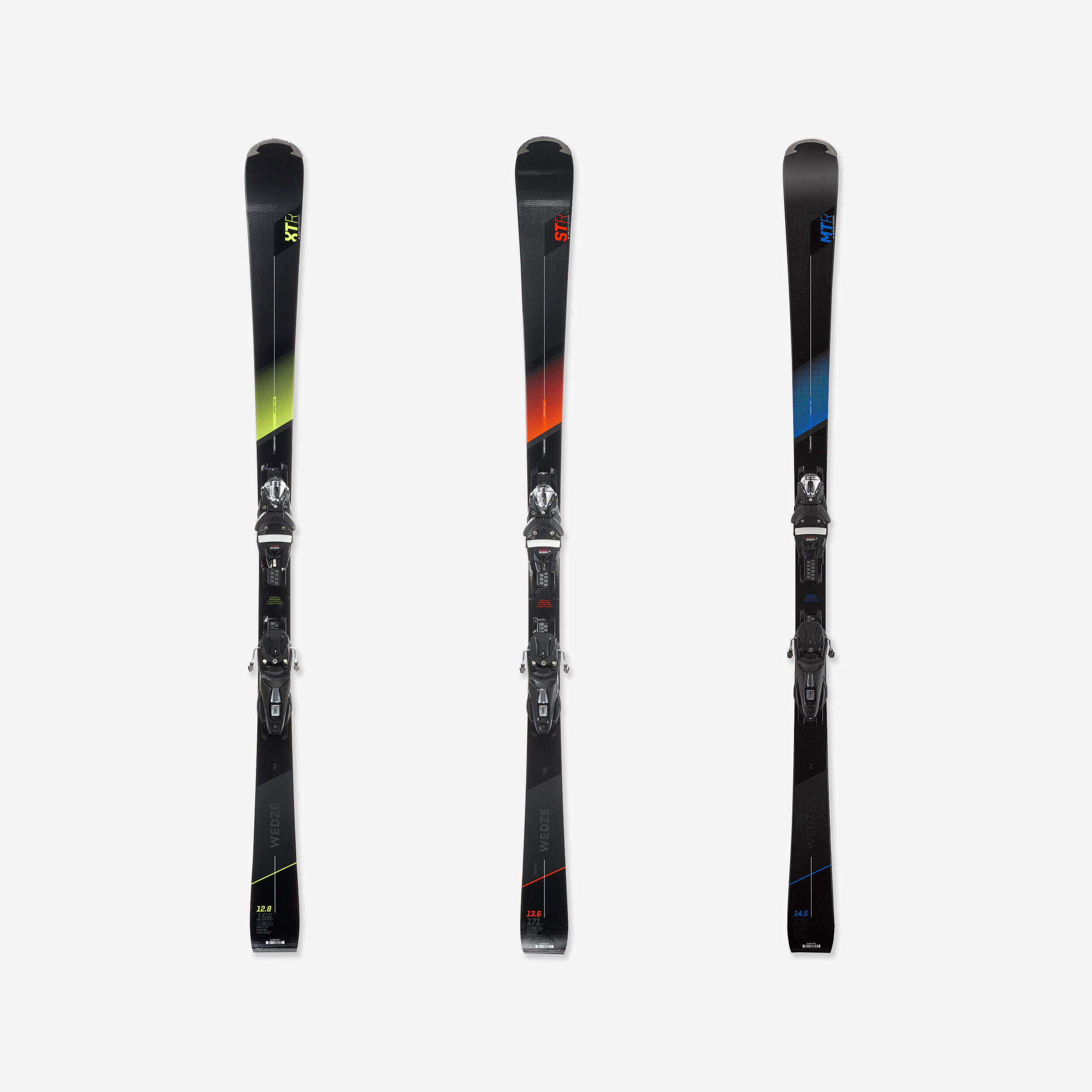 WEDZE MEN’S ALPINE SKIS WITH BINDINGS – BOOST 900 R