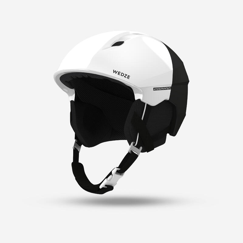 Casco sci adulto 580 bianco e nero