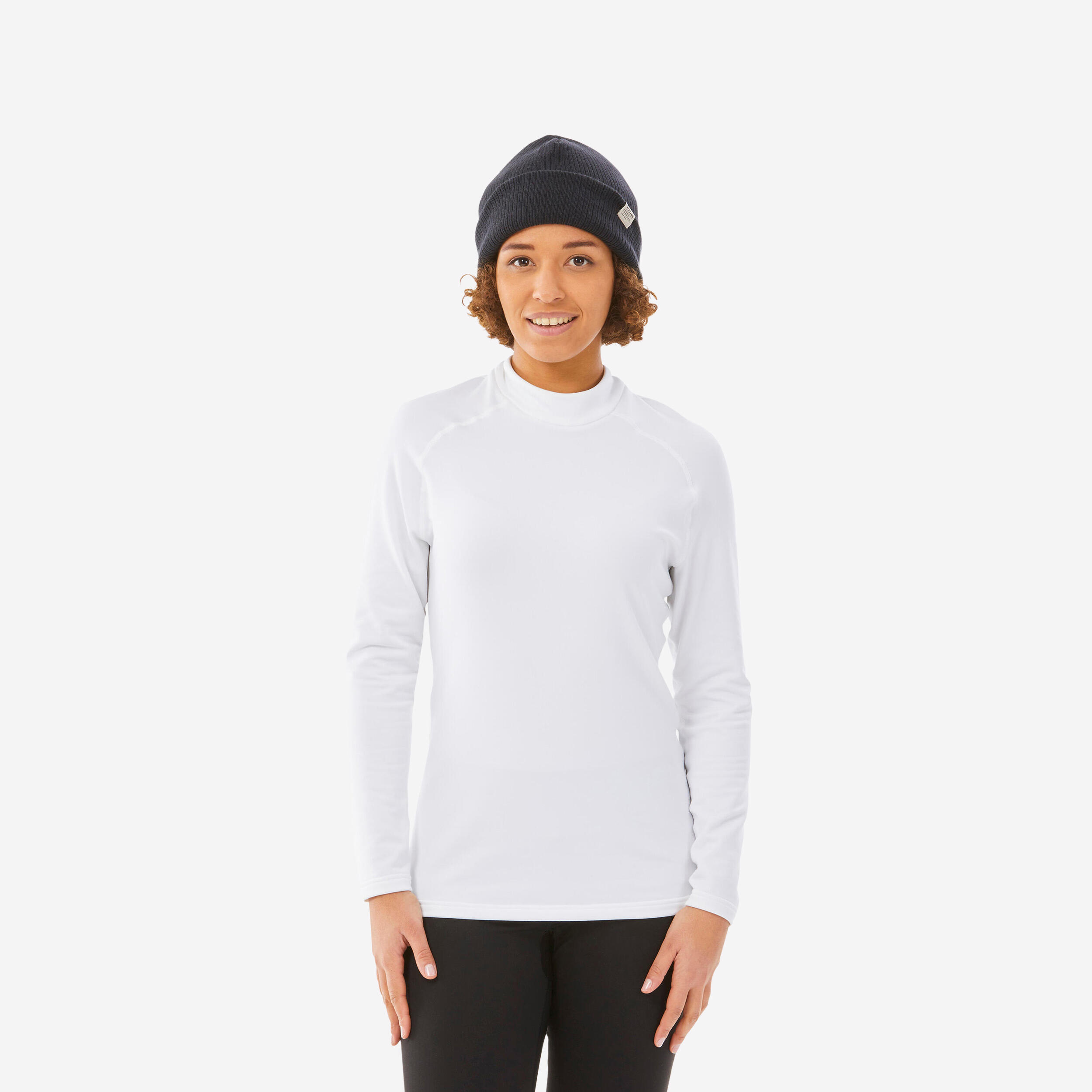 Lake Girl Graphic Solid White Thermal Top Size XL - 0% off