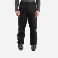 Men’s warm adjustable ski trousers 500 - black 