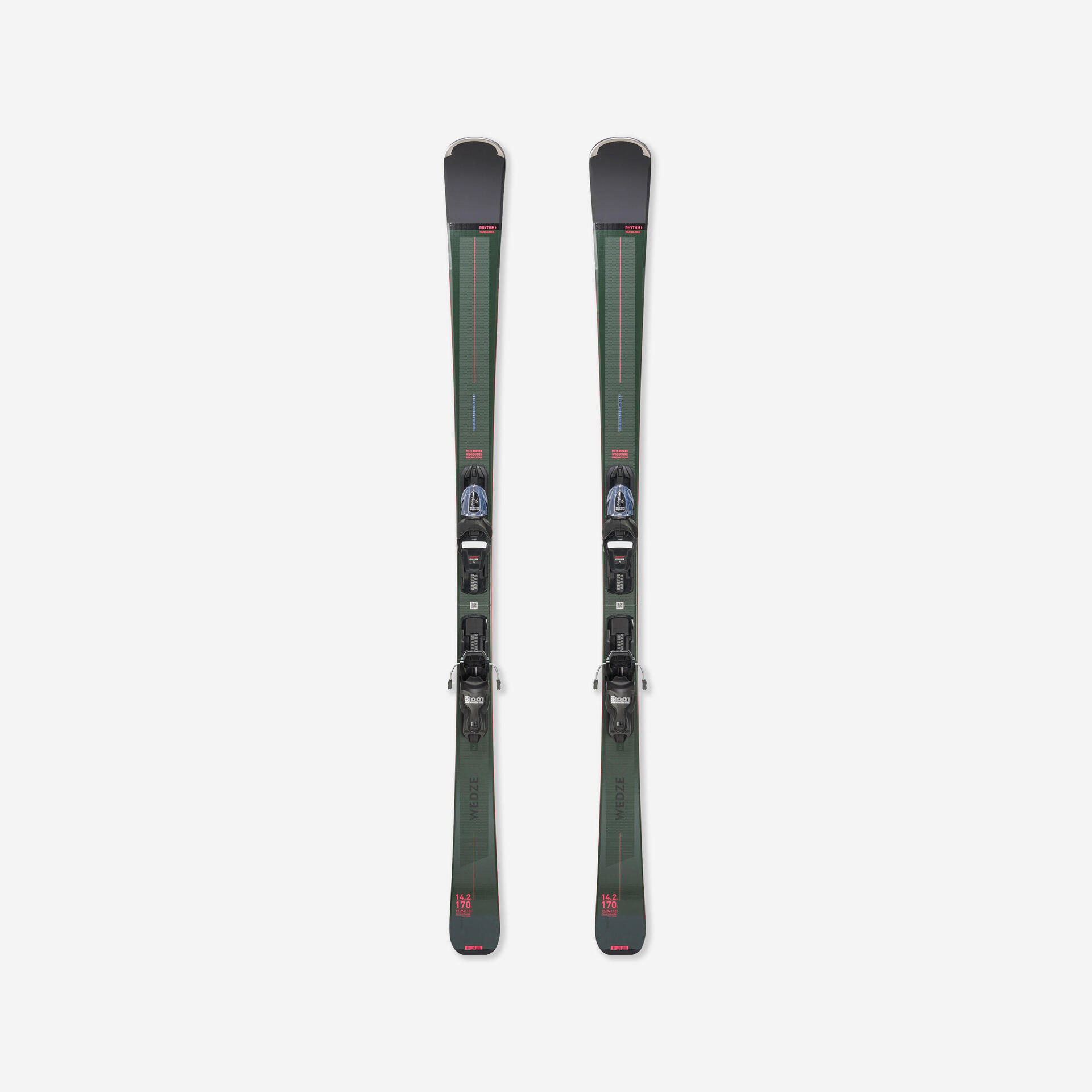 Ski alpin homme avec fixations - boost 580 - kaki rose - Mobilité urbaine et outdoor - Sports d'hiver - WEDZE-Decathlon PRO - Clubs - Entreprises -