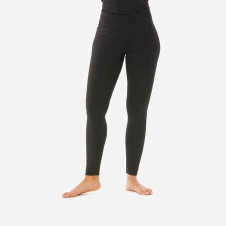 Pantalón térmico - primera capa de esquí para mujer  Wedze BL 500 negro