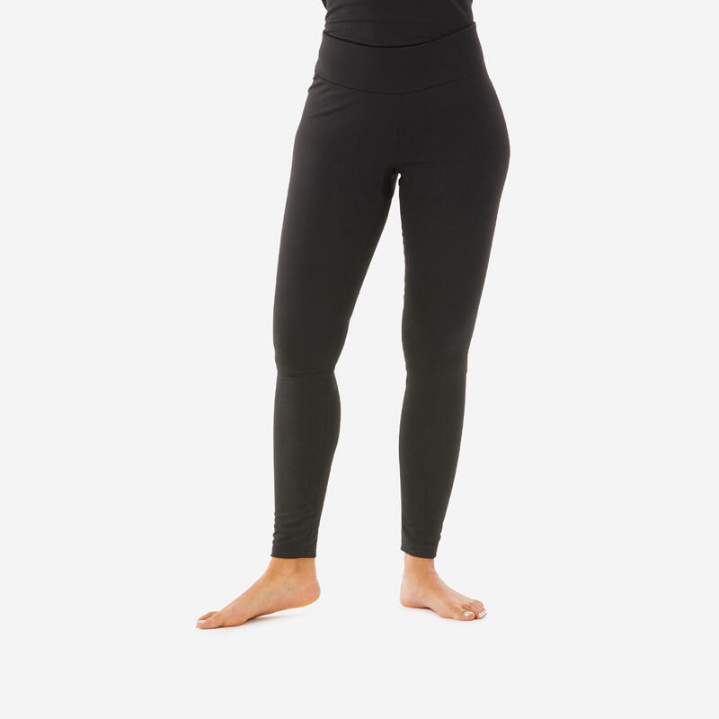Pantaloni termici de corp de schi, BL 500 negru Damă