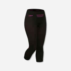 Women's Seamless Ski Base Layer Bottom - BL 580 I-Soft - Black/Purple