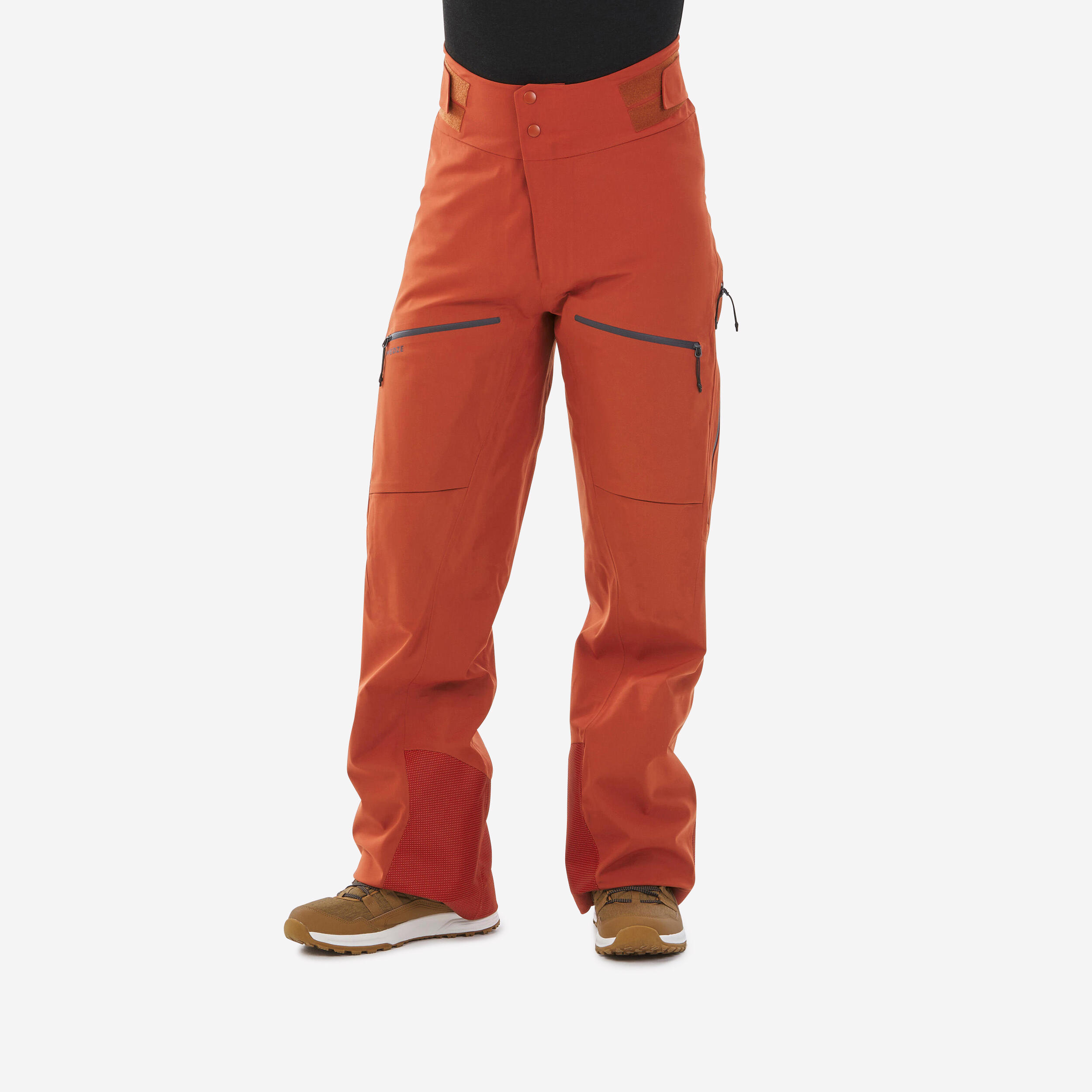 MEN'S SKI PANTS FR500 - TERRA COTTA