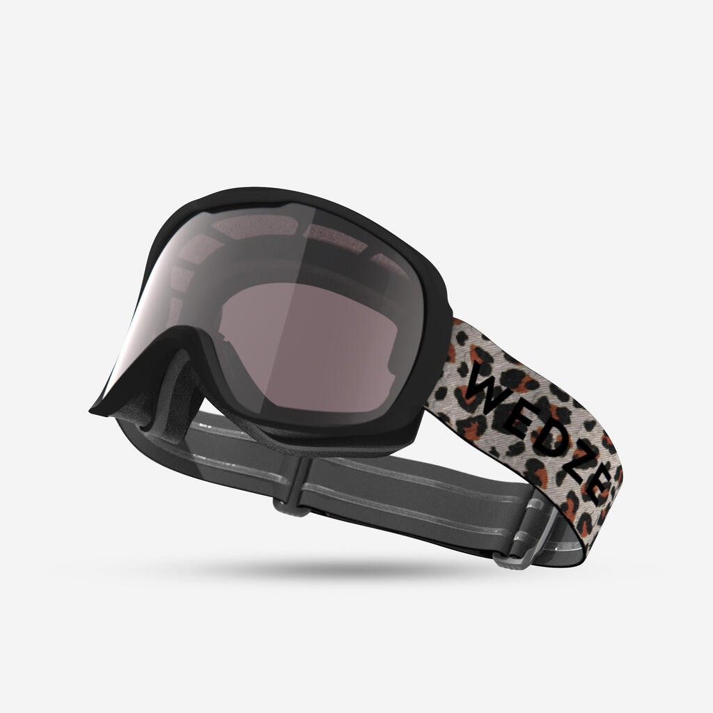 KIDS AND ADULT’S ALL-WEATHER SNOWBOARDING  GOGGLES - G 500 PH - BLACK