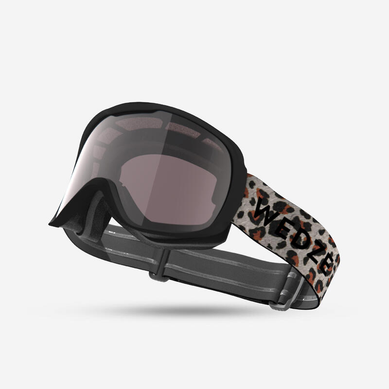 Skibrille Snowboardbrille Erwachsene/Kinder Allwetter photochrom - G 500 Leopard