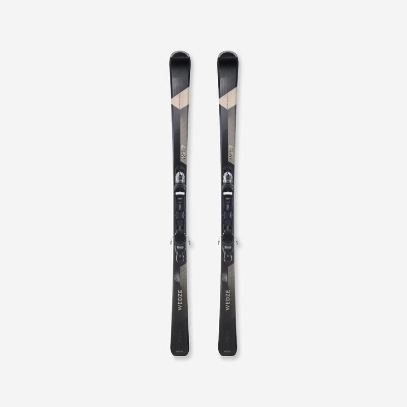 SKI ALPIN HOMME AVEC FIXATIONS - CROSS 550+ NOIR