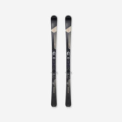 SKI ALPIN HOMME AVEC FIXATIONS - CROSS 550+ NOIR