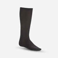 ADULT SKI SILK LINER SOCKS - BLACK