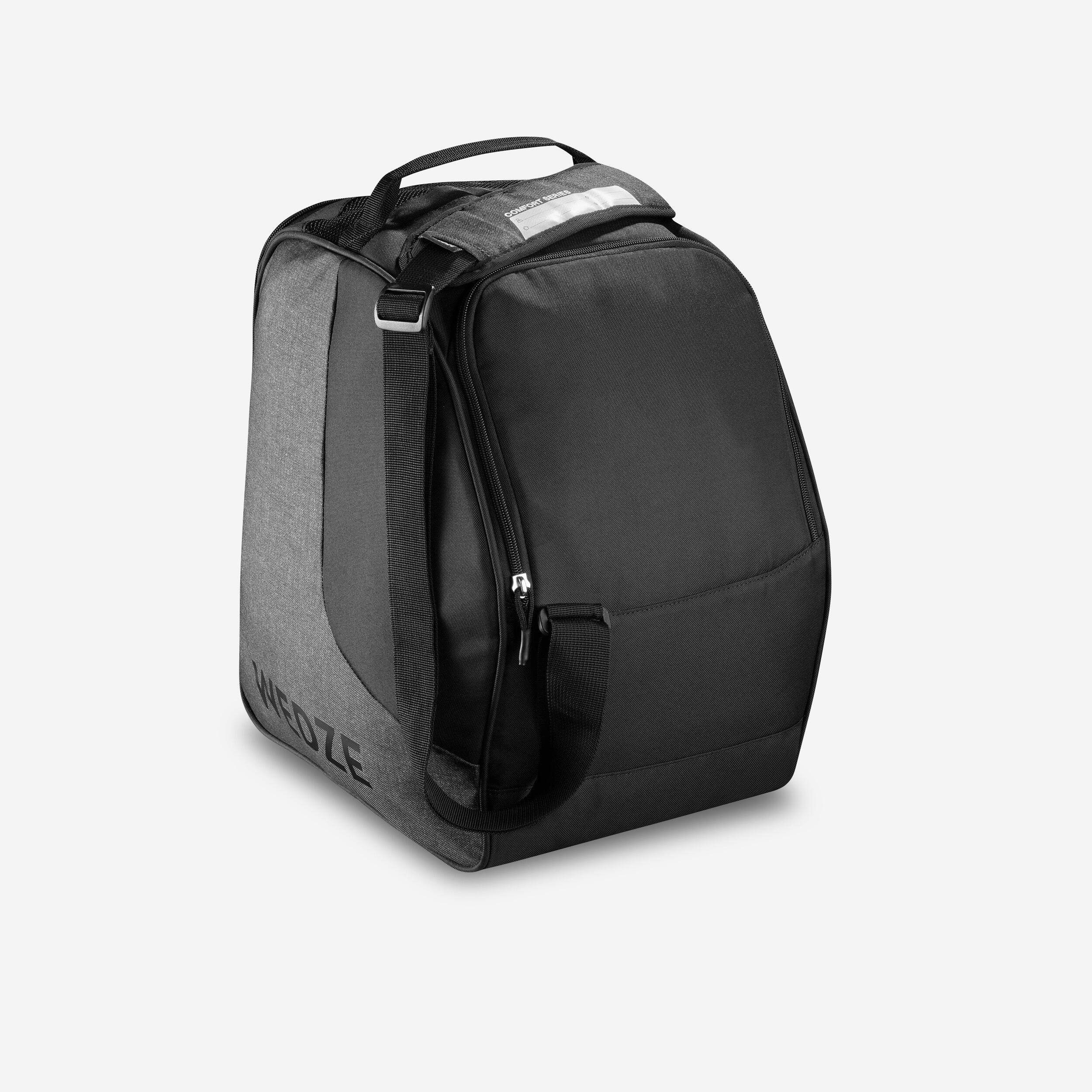 SKI BOOT BAG - 500 - GREY BLACK 1/6