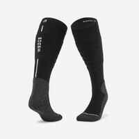 Adult ski and snowboard socks, 100 black and grey 