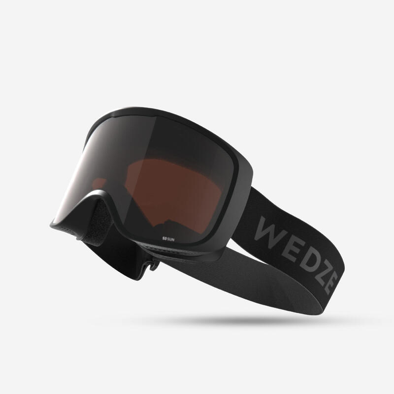 Yetişkin/Çocuk Kayak/Snowboard Maskesi - Siyah - G 100 S3