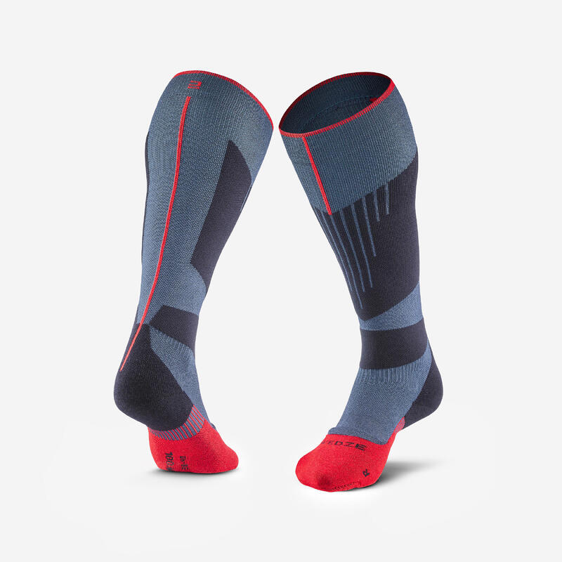 CHAUSSETTES DE SKI ET SNOWBOARD ADULTE - 580 - BLEU