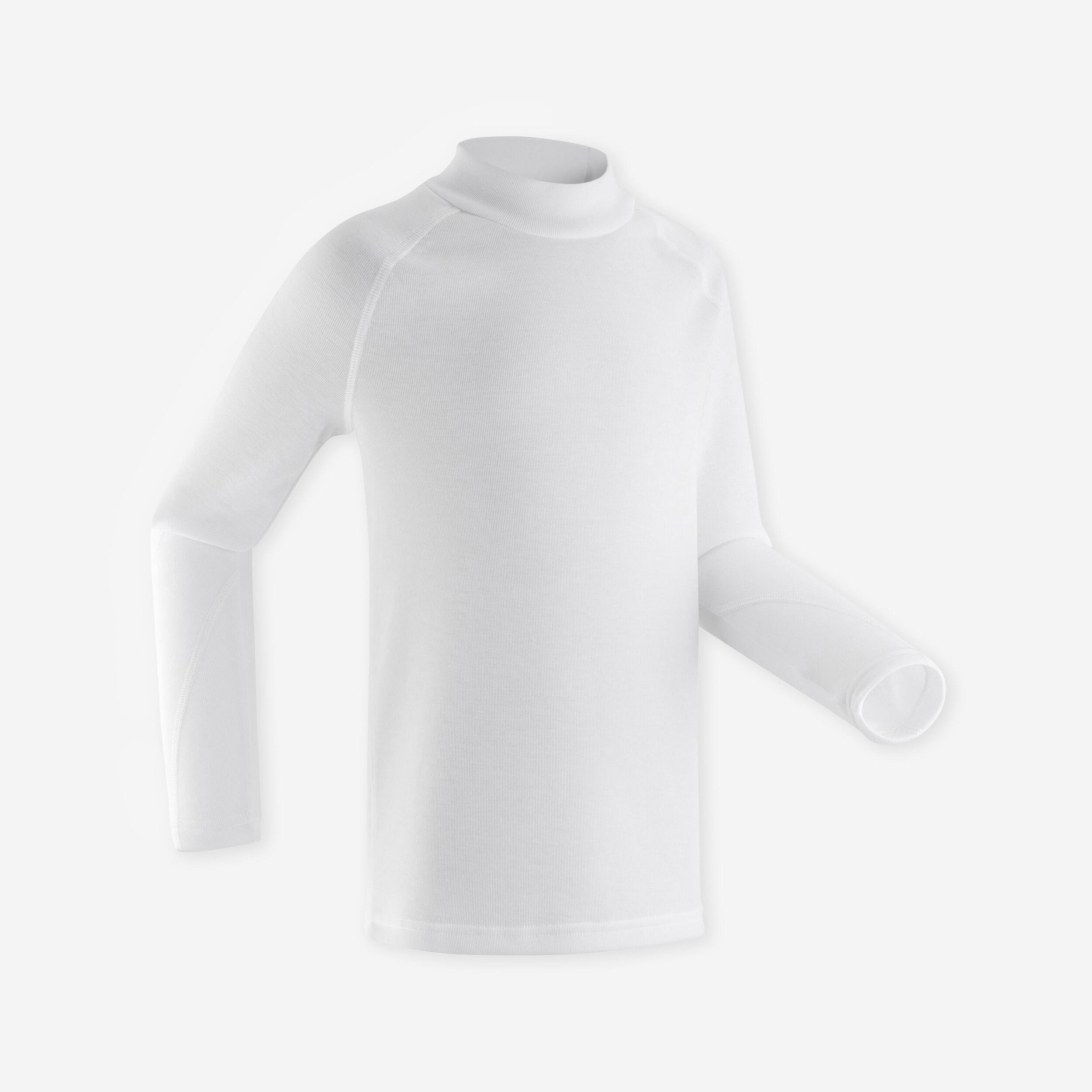 Children's thermal ski underwear - BL100 top - white