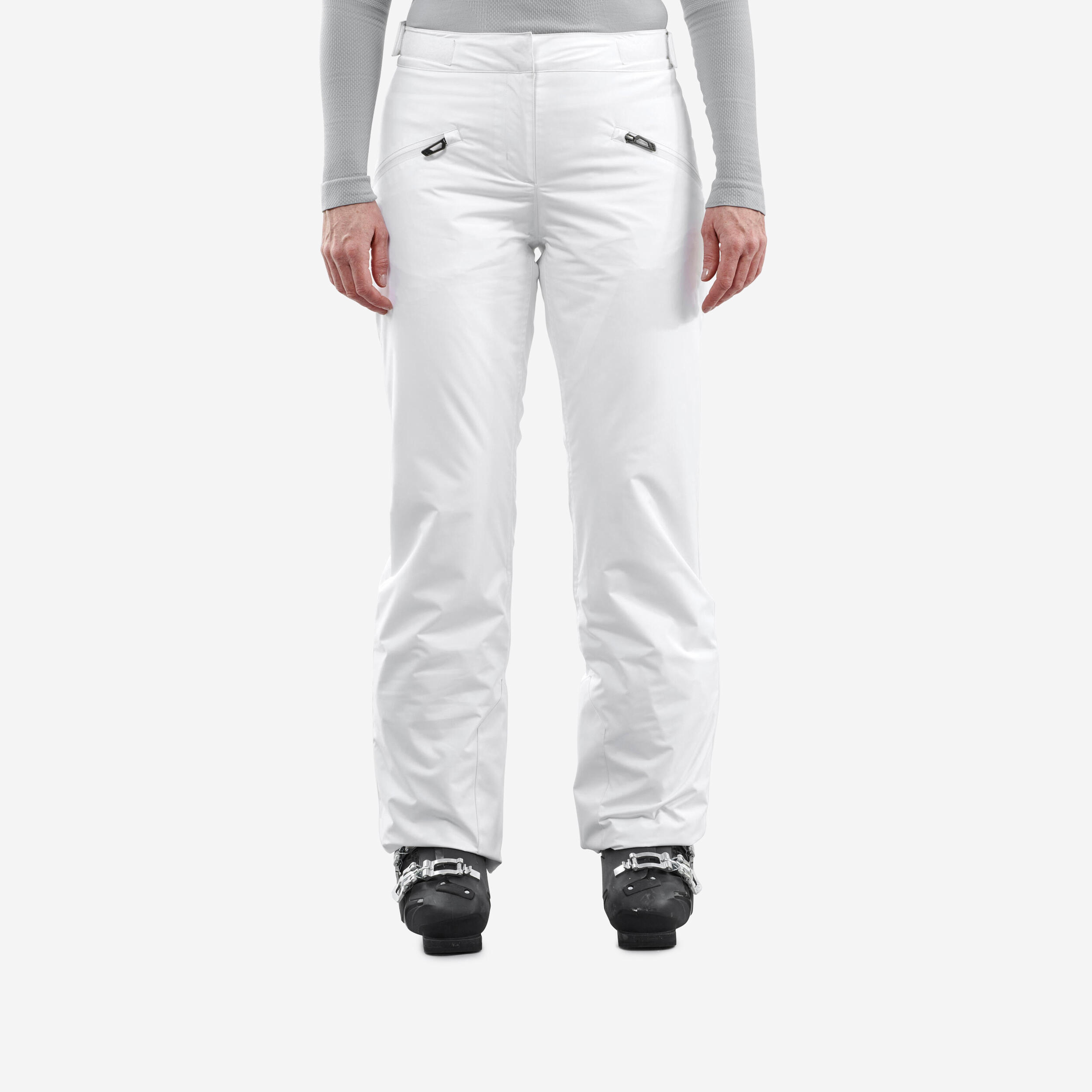 Winter Side Zip White Goose Down Pants Men Women Compression Snow Ski  Trousers