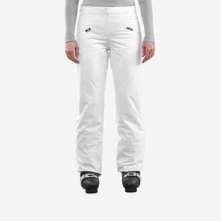 WOMEN’S WARM SKI TROUSERS 180 - WHITE