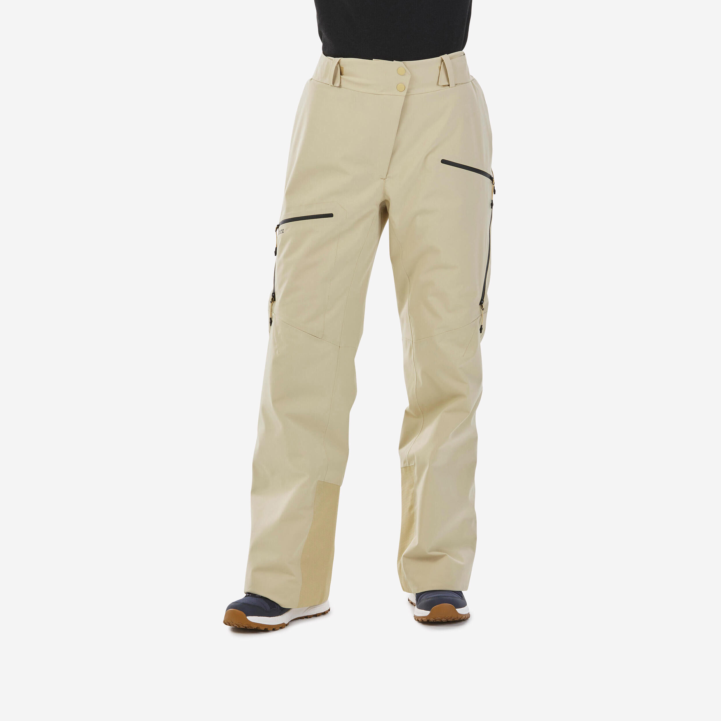 WEDZE WOMEN’S SKI TROUSERS FR100 - BEIGE