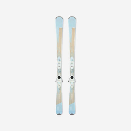 SKI ALPIN FEMME AVEC FIXATIONS - BOOST 500 - BLEU