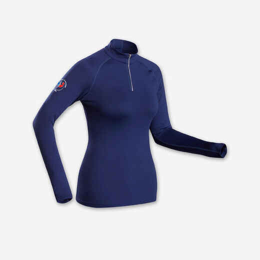 
      Sieviešu slēp. termoveļas krekls “500 FFS" ar rāvējslēdzēju apkaklē, tumši zils
  