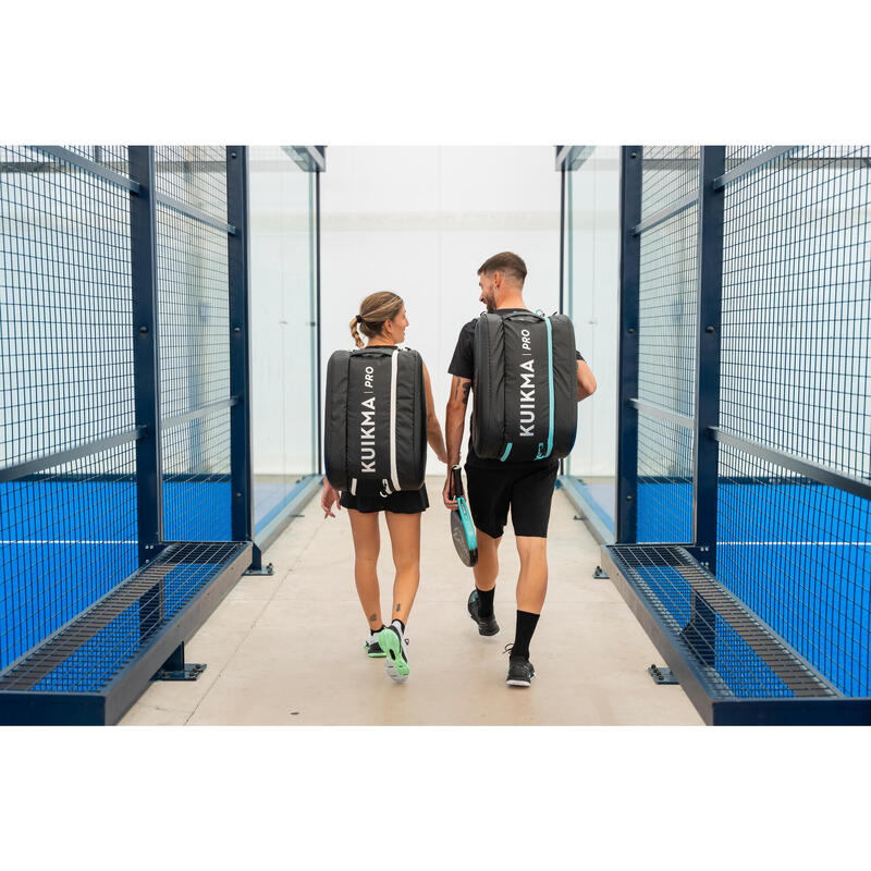 Padeltasche thermoisoliert 46>54 L - Kuikma Pro schwarz/türkis