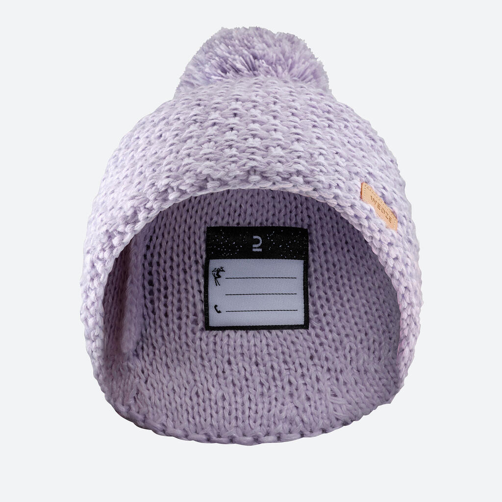 KIDS’ SKI HAT MADE IN FRANCE - TIMELESS - Purple