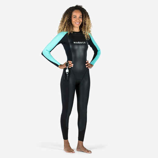
      Schwimmanzug Neopren Freiwasserschwimmen Damen - OWS 100 
  