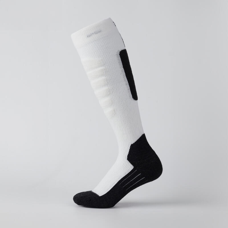 SKI SOCKS 100 WHITE BLACK CN