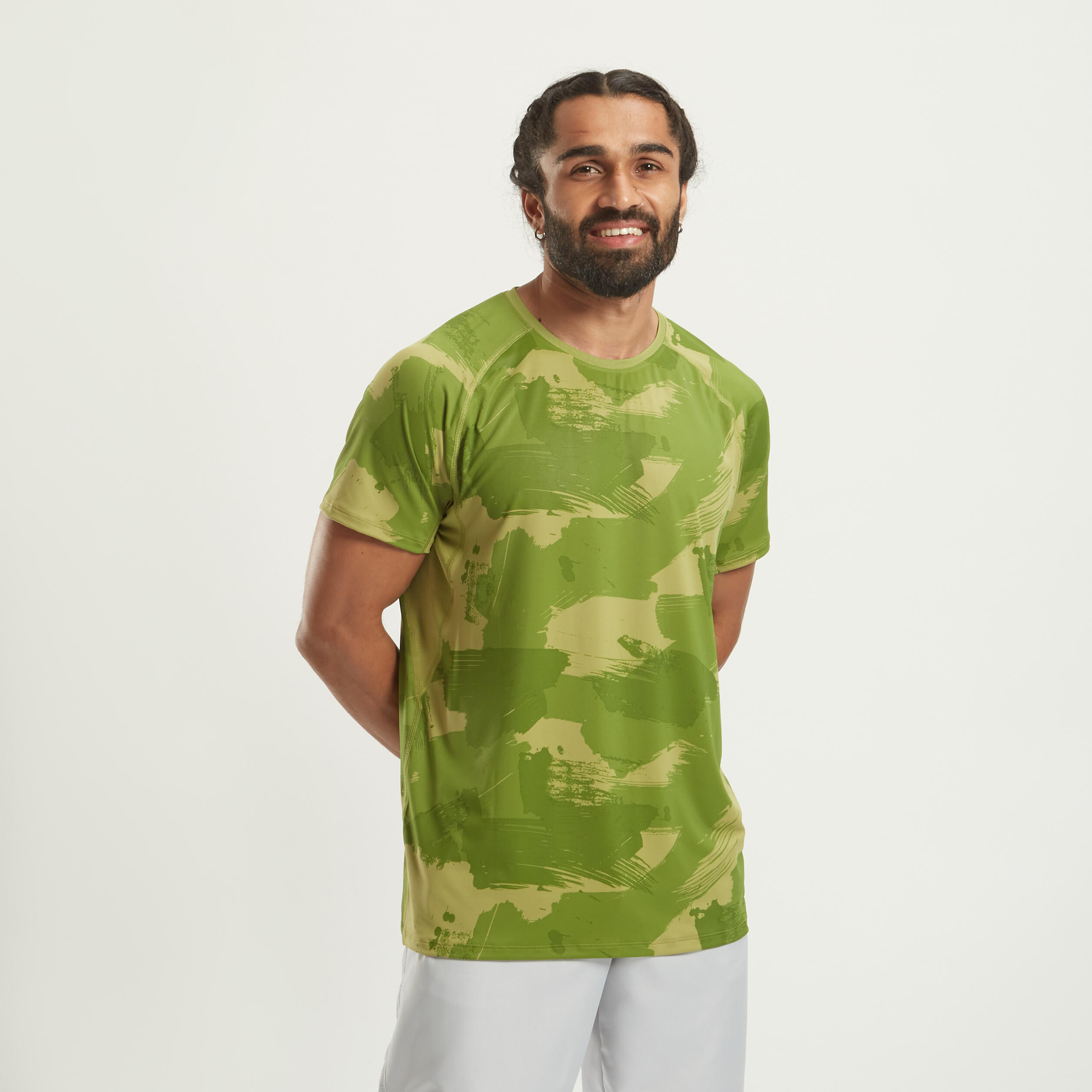 Round White Drop Shoulder T Shirt, Half Sleeves, Plain at Rs 249 in New  Delhi