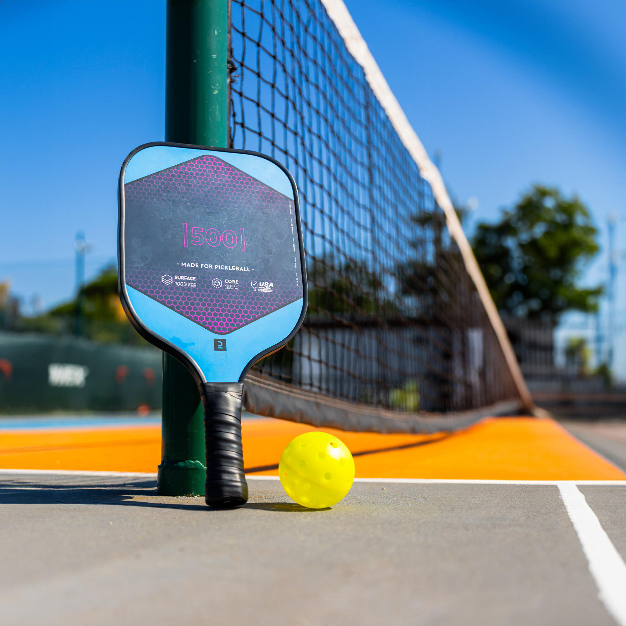 Raquette de pickleball - 500 bleu - ARTENGO