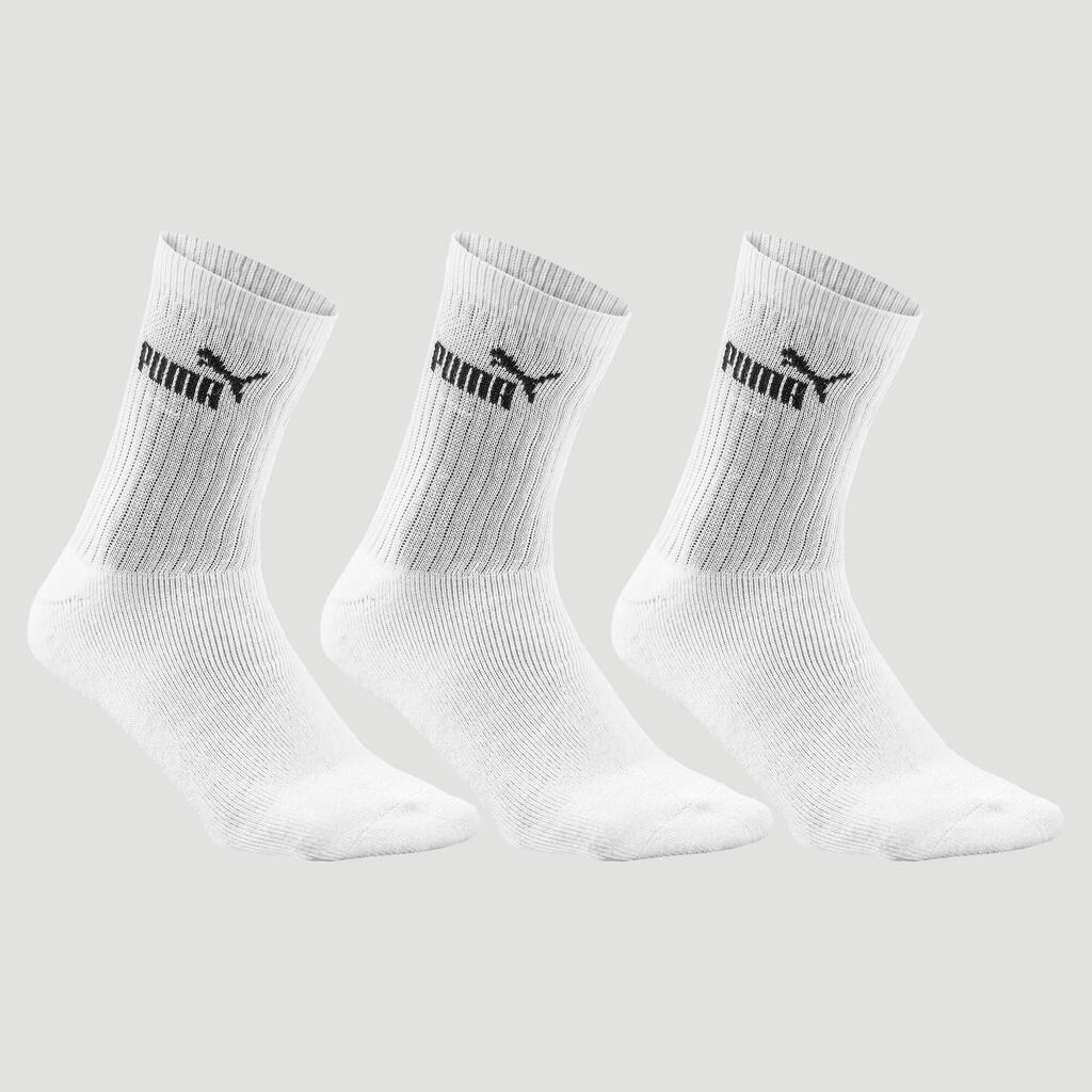 Ponožky vysoké biele 3 páry