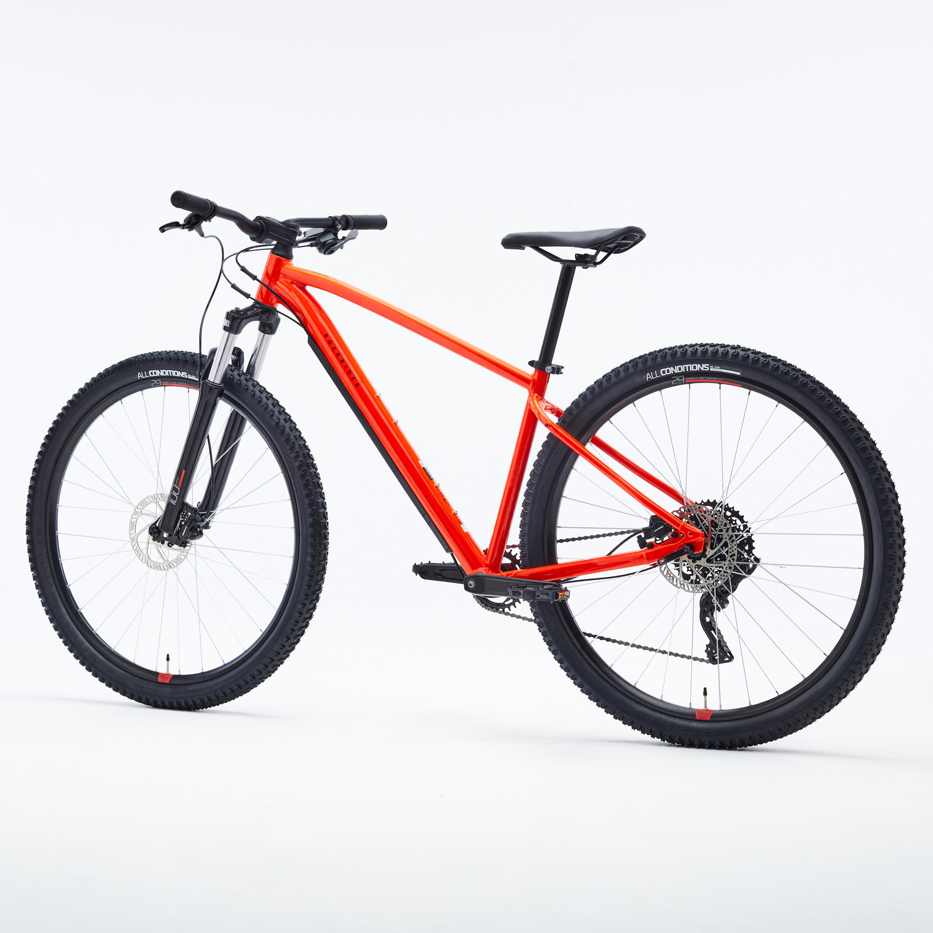 29" Touring Mountain Bike Explore 500 - Red 3/10