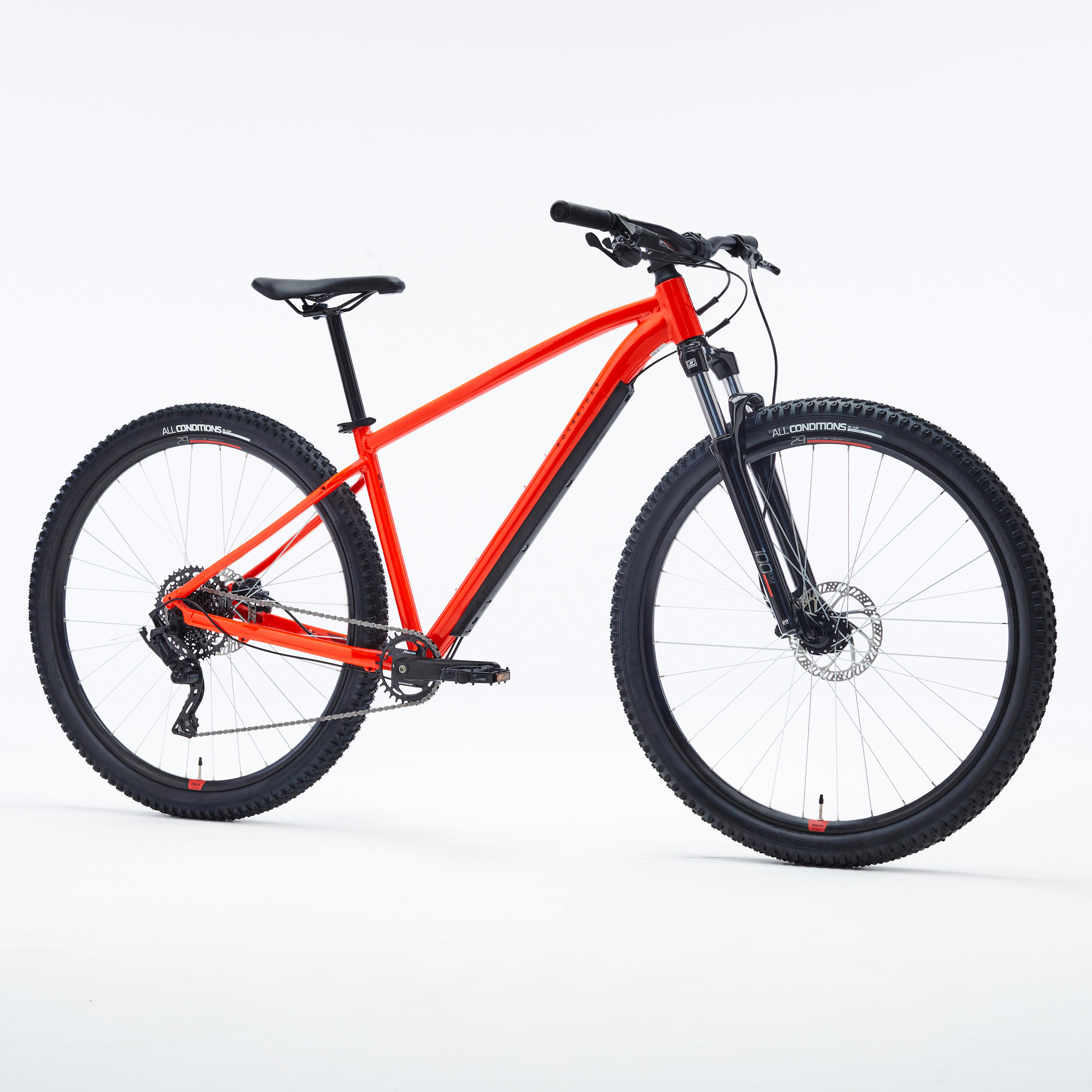 29" Touring Mountain Bike Explore 500 - Red 2/10