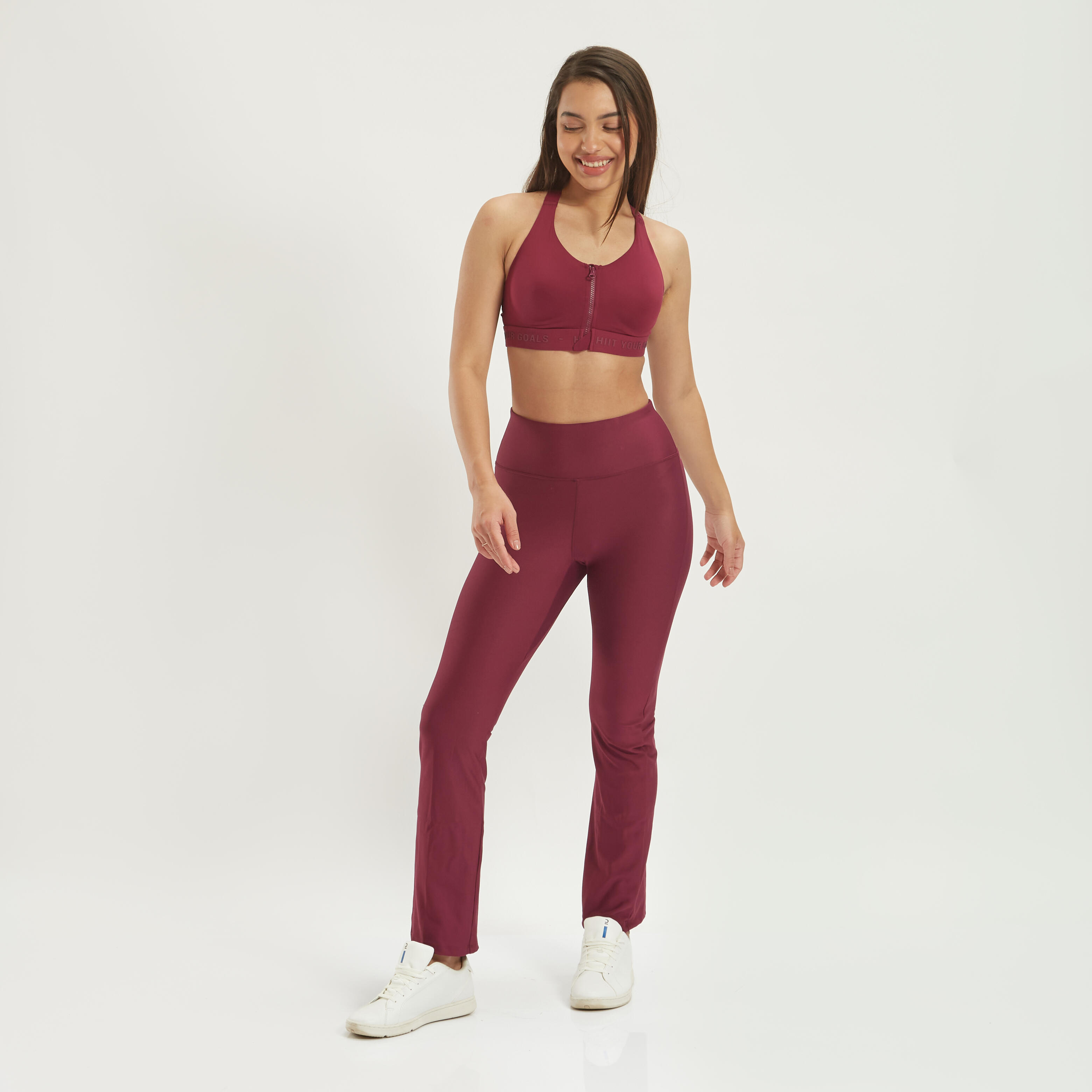 Ultra High Waist Legging Burgundy - Women's Sports Leggings - FITTwear.nl