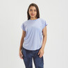 Women Gym Sports T-Shirt Loose-Fit - Blue