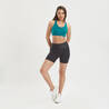 Sports Bra High Support with Zip - Purple