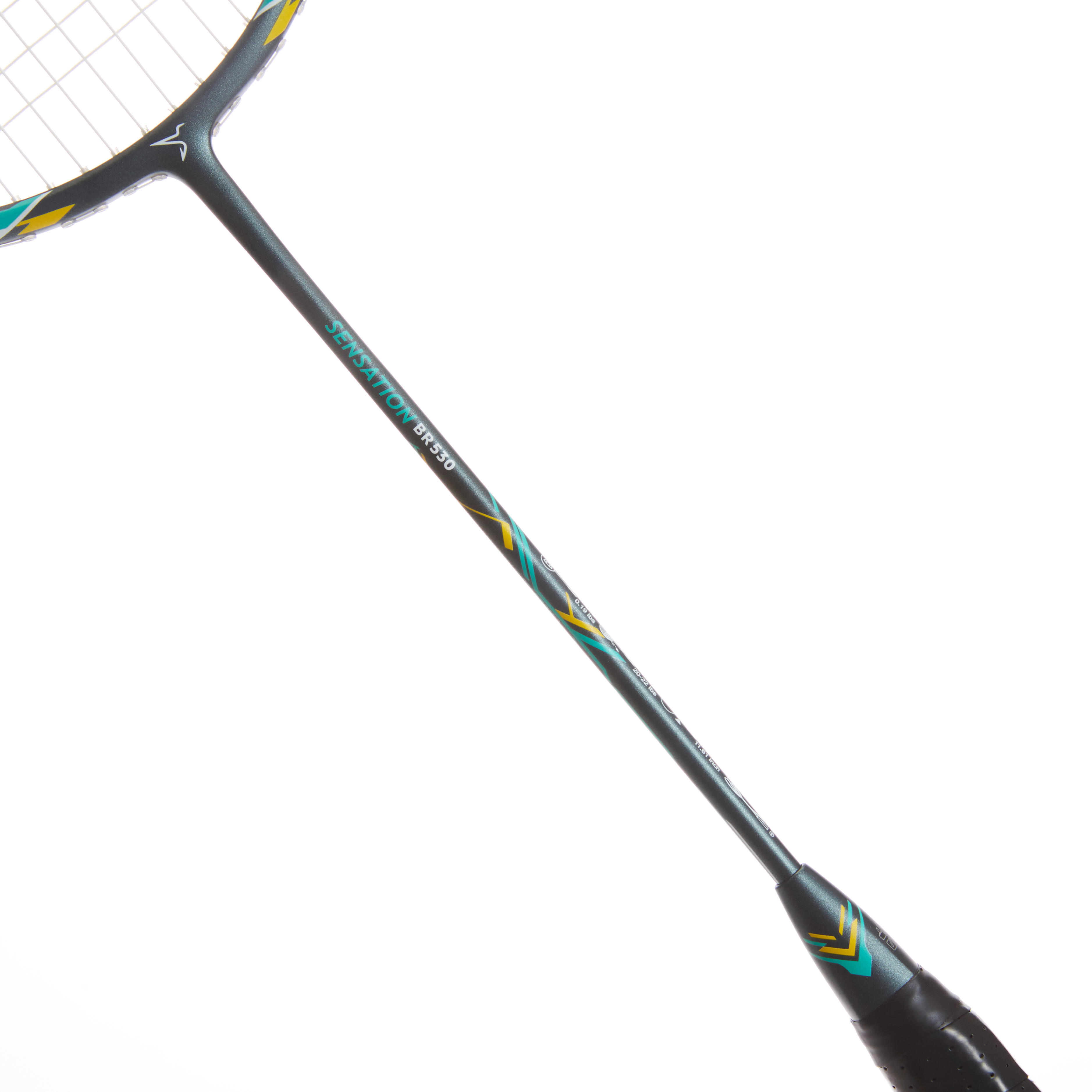 ADULT BADMINTON RACKET BR SENSATION 530 LIME GREEN