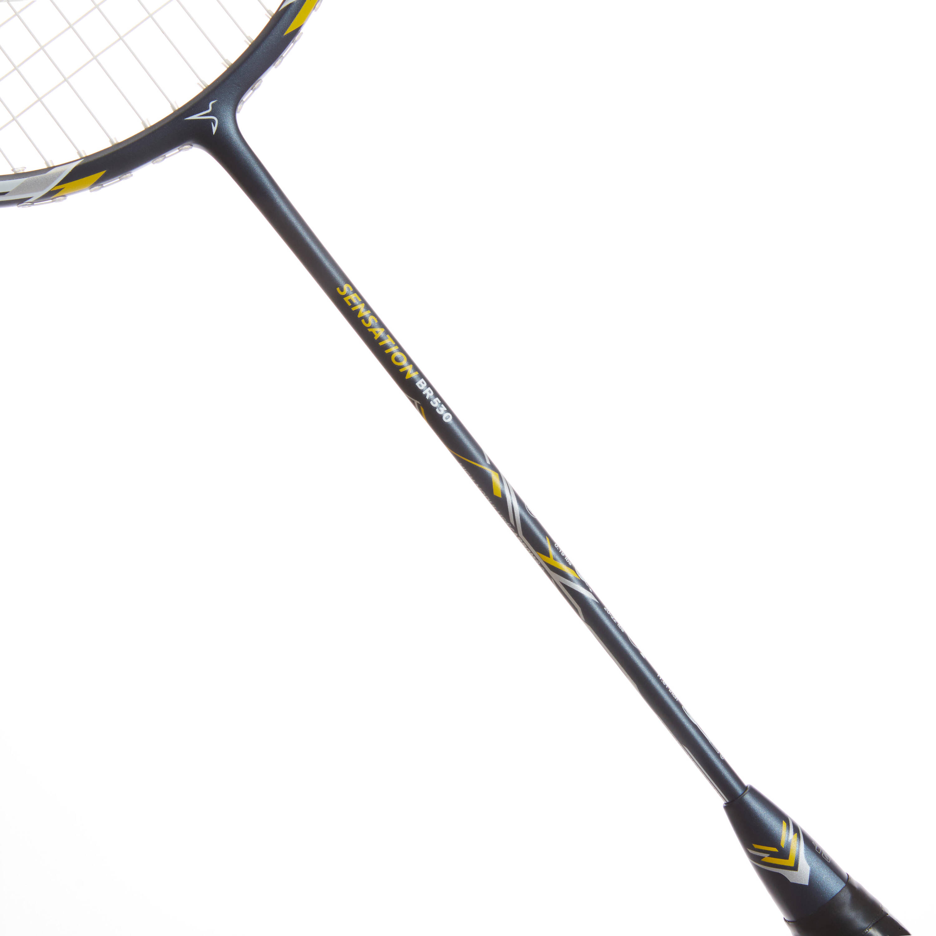 Adult Badminton Racket BR Sensation 530 White -  3