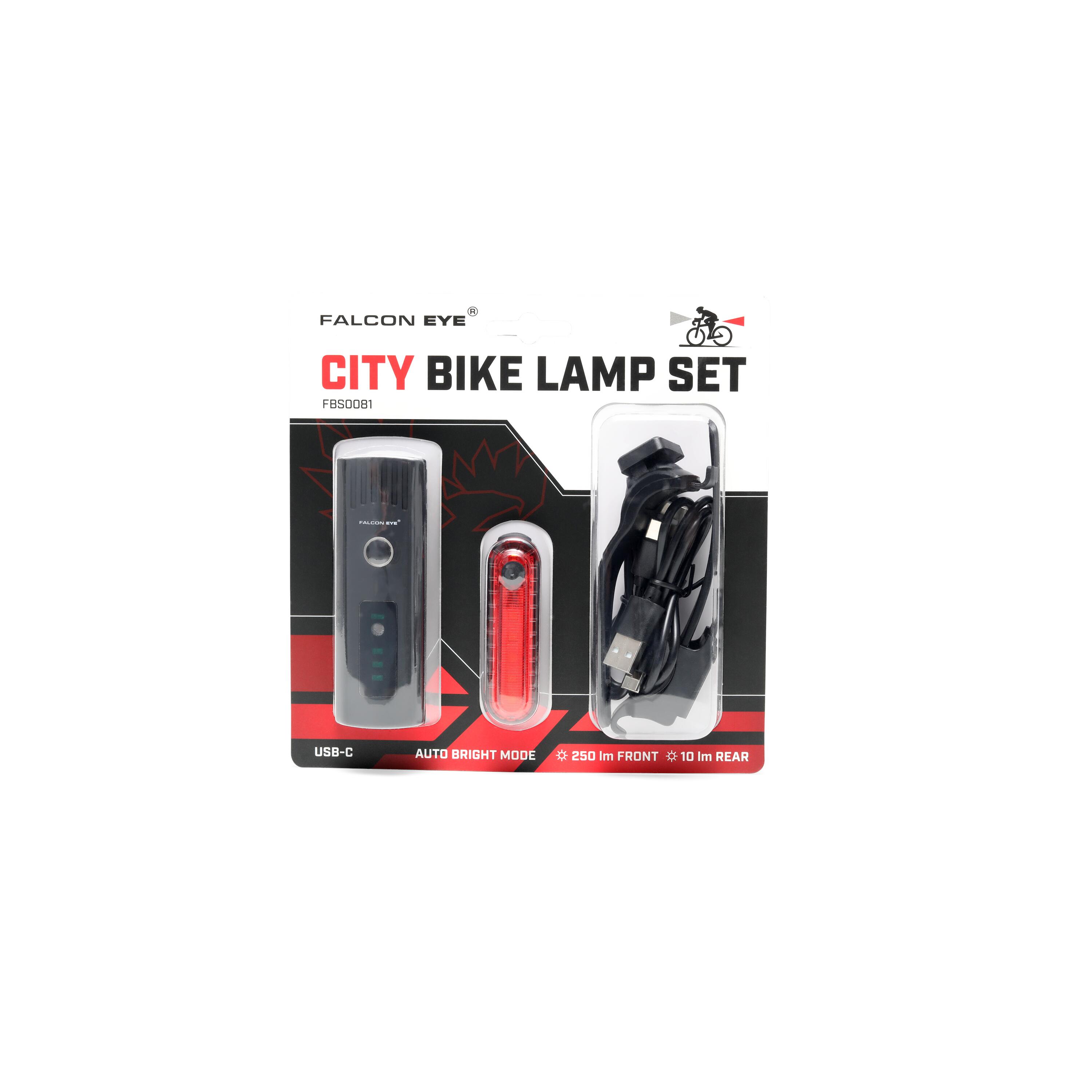 Zastaw oświetlenia rowerowego Falcon Eye CITY 5/5