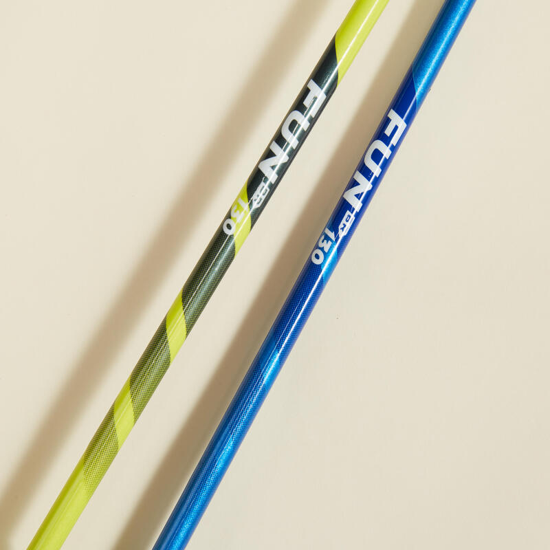 Badmintonracketset voor volwassenen Fun BR130 groen/blauw