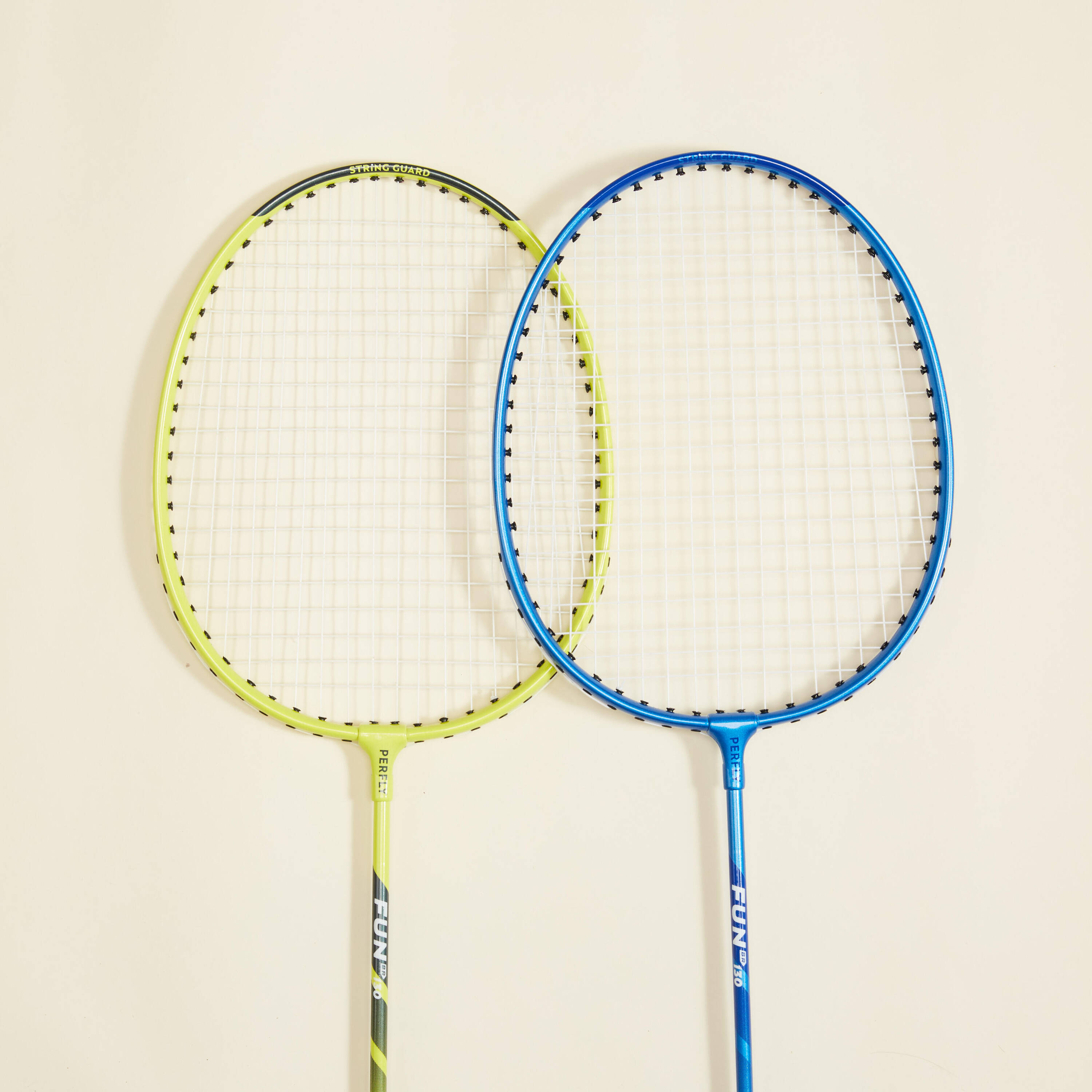 Adult badminton racket set Fun set br130 ad lime blue -  3