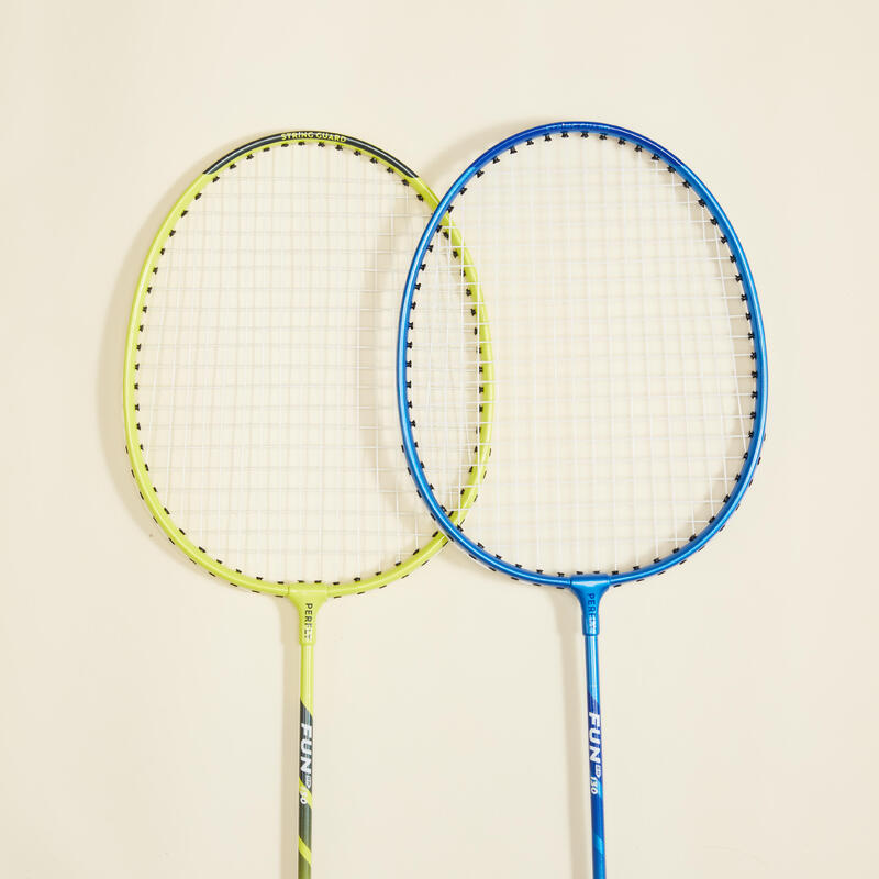 Yetişkin Badminton Raket Seti - Sarı / Mavi - Fun BR130 AD