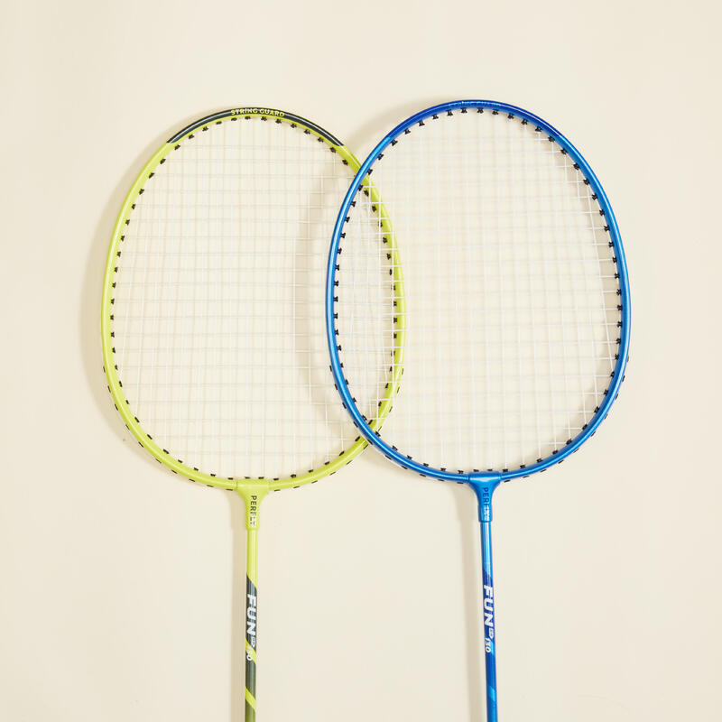 Yetişkin Badminton Raket Seti - Sarı/Mavi - Fun BR130 AD