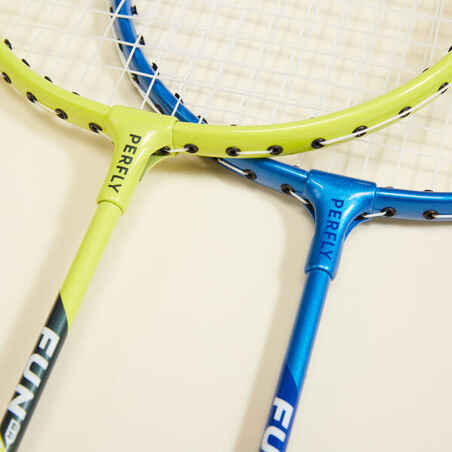  Kit Raquetas Bádminton Adulto Fun BR130 AD Lima Azul